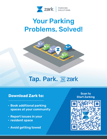 a poster of a parking lot with cars